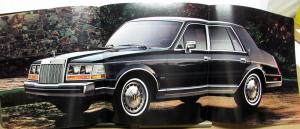 1985 Lincoln Town Car Continental & Mark VII Sales Brochure