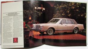 1986 Lincoln Town Car Sales Brochure