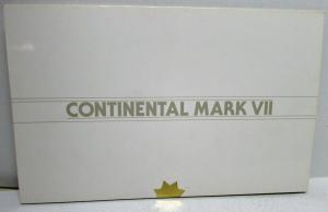 1984 Lincoln Continental Mark VII Sales Folder