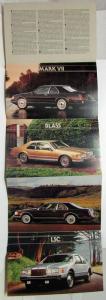 1984 Lincoln Continental Mark VII Sales Folder