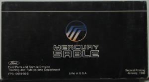 1986 Mercury Sable Owners Manual Original