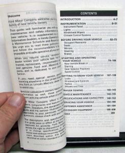 1986 Mercury Cougar Owners Manual Original