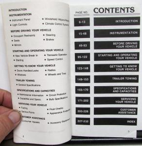 1987 Mercury Lynx Owners Manual Original