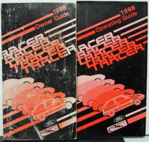 1988 Mercury Tracer Owners Manual and Operators Guide Original