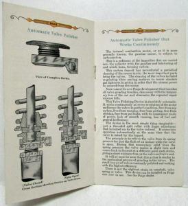 1918 thru 1923 Paige Exclusive Features of Distinctive Merit Sales Brochure Orig