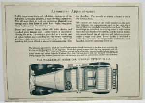1923 1924 Paige 6 70 Suburban Limousine Sales Folder Original
