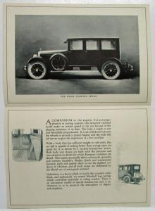 1923 1924 Paige 6 70 Touring Sedan Five Passenger Sales Folder Original