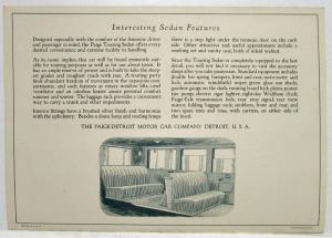 1923 1924 Paige 6 70 Touring Sedan Five Passenger Sales Folder Original