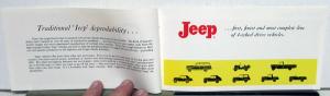1967-1968 Jeep Models Vehicles Brochure Full Line Wagoner Jeepster Universal Rev