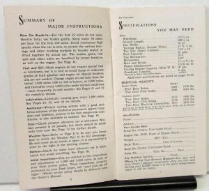 1953 Nash Ambassador Owners Manual Care & Operation Original Rare