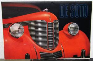 1938 DeSoto Sedan Touring Coupe Convertible 7 Passenger Sales Folder Original