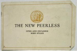 1923 1924 New Peerless Open & Closed Body Styles Sales Brochure Original