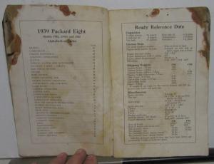 1939 Packard Eight Owners Manual Care & Operation Original Maintenance