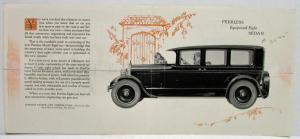 1926 Peerless Equipoised Eight Sedan Model 69 Sales Folder Brochure Original