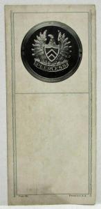 1927 Peerless Model Six 90 Five Passenger Sedan Sales Folder Original