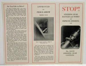 1922 to 1926 Davis Steering Gear Coupling On Pierce Arrow Models 32 33 Folder