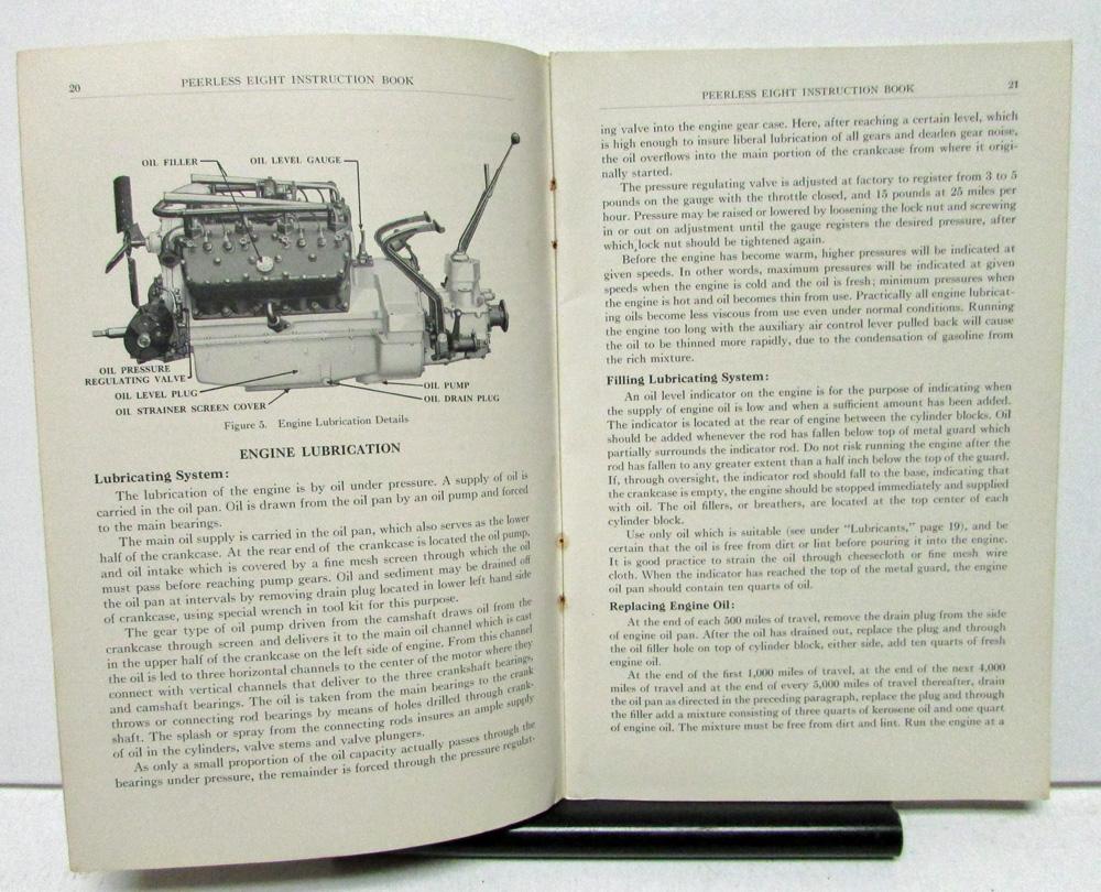 1925 Peerless Eight Cylinder Model 67 Owners Manual Care And Operation 1925 Peerless Eight Cylinder Model 67 Owners Manual Care And Operation