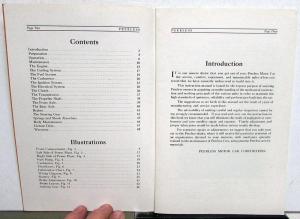 1930-1931 Peerless Master Eight Owners Manual Care and Operation