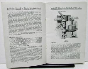 1917-18 Regal 432 Model J Owners Manual Care and Operation