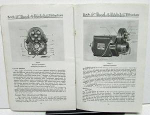 1917-18 Regal 432 Model J Owners Manual Care and Operation