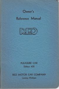 1932 REO Pleasure Car 432 Owners Manual Care & Operation Original Nice