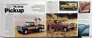 1976 Jeep CJ5 Cherokee Wagoneer Pickup CJ7 Trailer Towing Guide Brochure