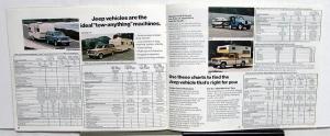 1976 Jeep CJ5 Cherokee Wagoneer Pickup CJ7 Trailer Towing Guide Brochure