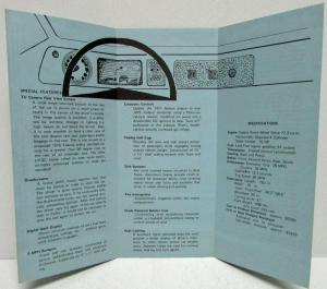 1971 1972 Pratt Urban Vehicle Prototype Subaru Engine Trifold Brochure Leaflet