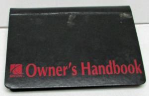 1993 Saturn Owners Manual Care & Operation Handbook Original Hardcover
