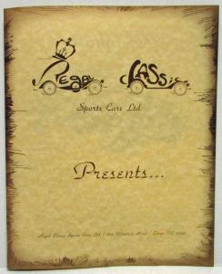 Regal Classic Creighton Mini Mark Sebring Sports Car Sales Brochure Original