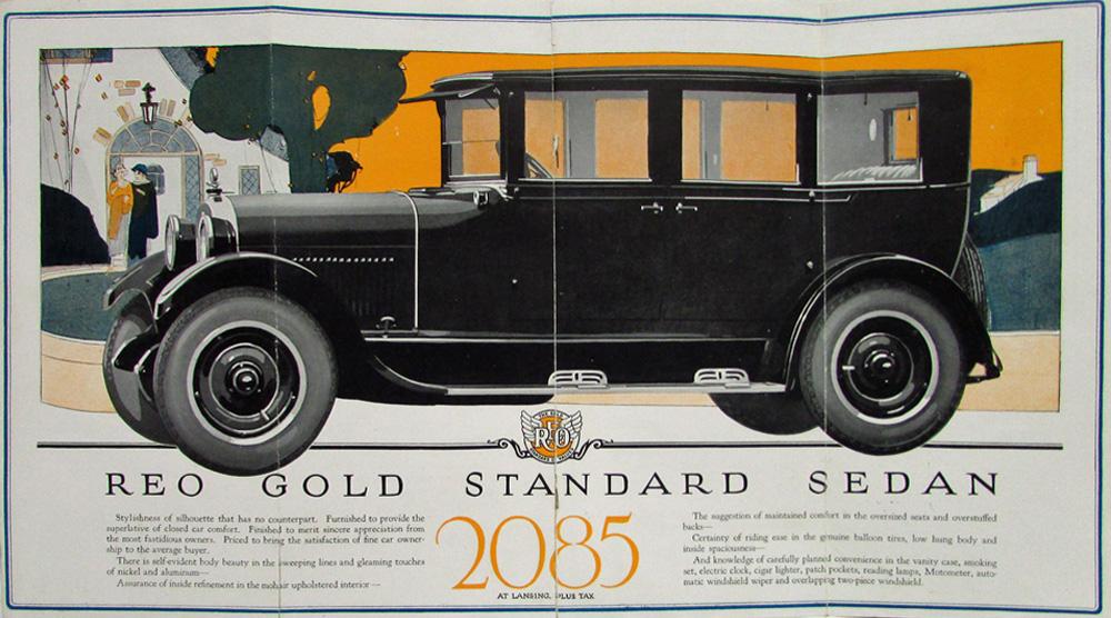 1925 REO Sedan Coupe Brougham Touring Passenger Cars Sales Brochure