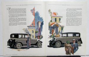 1927 REO Wolverine 6 Brougham Sales Brochure Folder Original