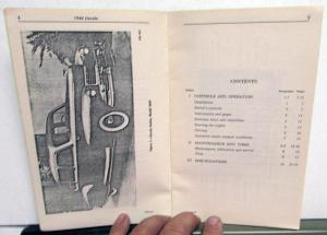1946 Lincoln Model 66H Owners Manual Care & Operation Reproduction