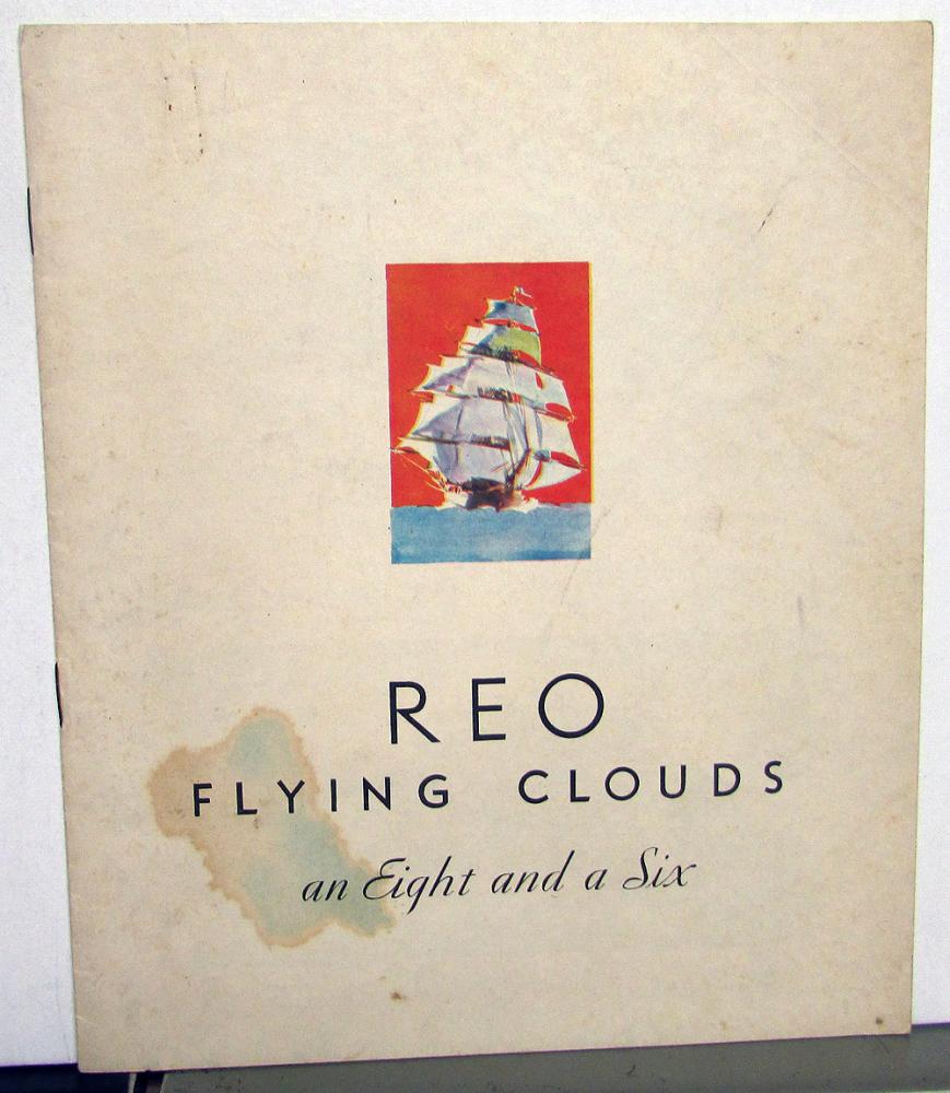 1931 REO Flying Clouds Eight & Six Victoria Sedan Coupe Sales Brochure Original