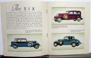 1931 REO Flying Clouds Eight & Six Victoria Sedan Coupe Sales Brochure Original