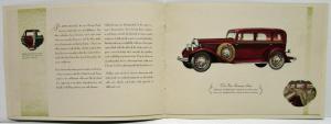 1931 REO Flying Cloud Six Sedan Victoria Coupe Prestige Sales Brochure Original