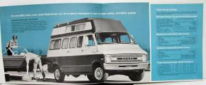 1971 Dodge Sportsman Van Truck Trailer Towing Requirements Sales Folder Original