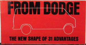 1971 Dodge Sportsman  Wagon Tradesman Van Truck Sales Folder Original