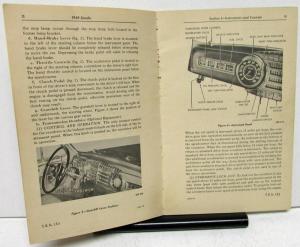 1948 Lincoln Model 876H Owners Manual Care & Operations Maintenance Original