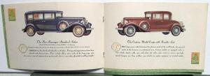 1931 REO Flying Cloud Eight Sedan Coupe Color Sales Brochure Original