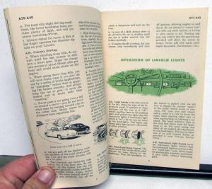 1949 Lincoln Owners Manual Care & Operations Maintenance Original