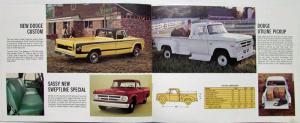 1971 Dodge Pickup D100 200 300 Adventurer Custom Utiline Truck Sales Brochure