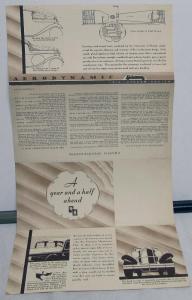 1932 REO Flying Cloud 8 Models 25 31 35 52 Aerodynamic Sale Brochure Folder Orig