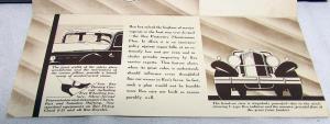1932 REO Flying Cloud 8 Models 25 31 35 52 Aerodynamic Sale Brochure Folder Orig