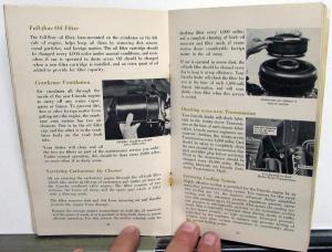 1953 Lincoln Owners Manual Care & Operations Maintenance Original Capri