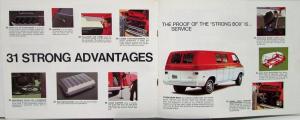 1971 Dodge Tradesman Van & Maxi B 100 200 300 Strong Box Sales Brochure Original