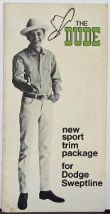 1970 Dodge Sweptline Pickup Truck The Dude Don Knotts Sales Folder Original