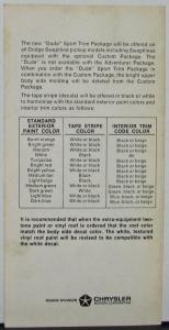 1970 Dodge Sweptline Pickup Truck The Dude Don Knotts Sales Folder Original