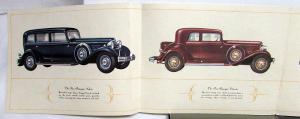 1931 REO Royale Eight Sedan Victoria Coupe Color Sales Folder Brochure Original