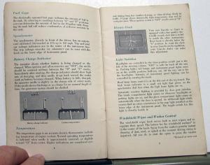 1954 Lincoln Owners Manual Care & Operations Maintenance Original